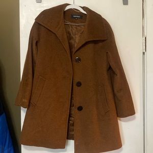 Brown trench coat